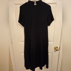 Torrid Mock Neck Black Dress